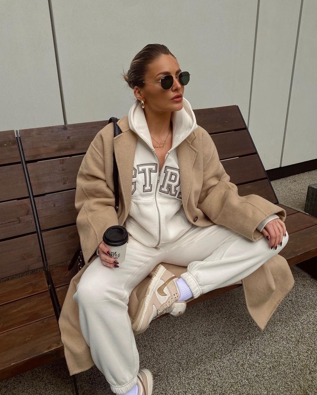 Cream tracksuit, Couture Club, white tracksuit, Nike Dunk Low, spring outfits

#LTKstyletip #LTKeurope #LTKSeasonal