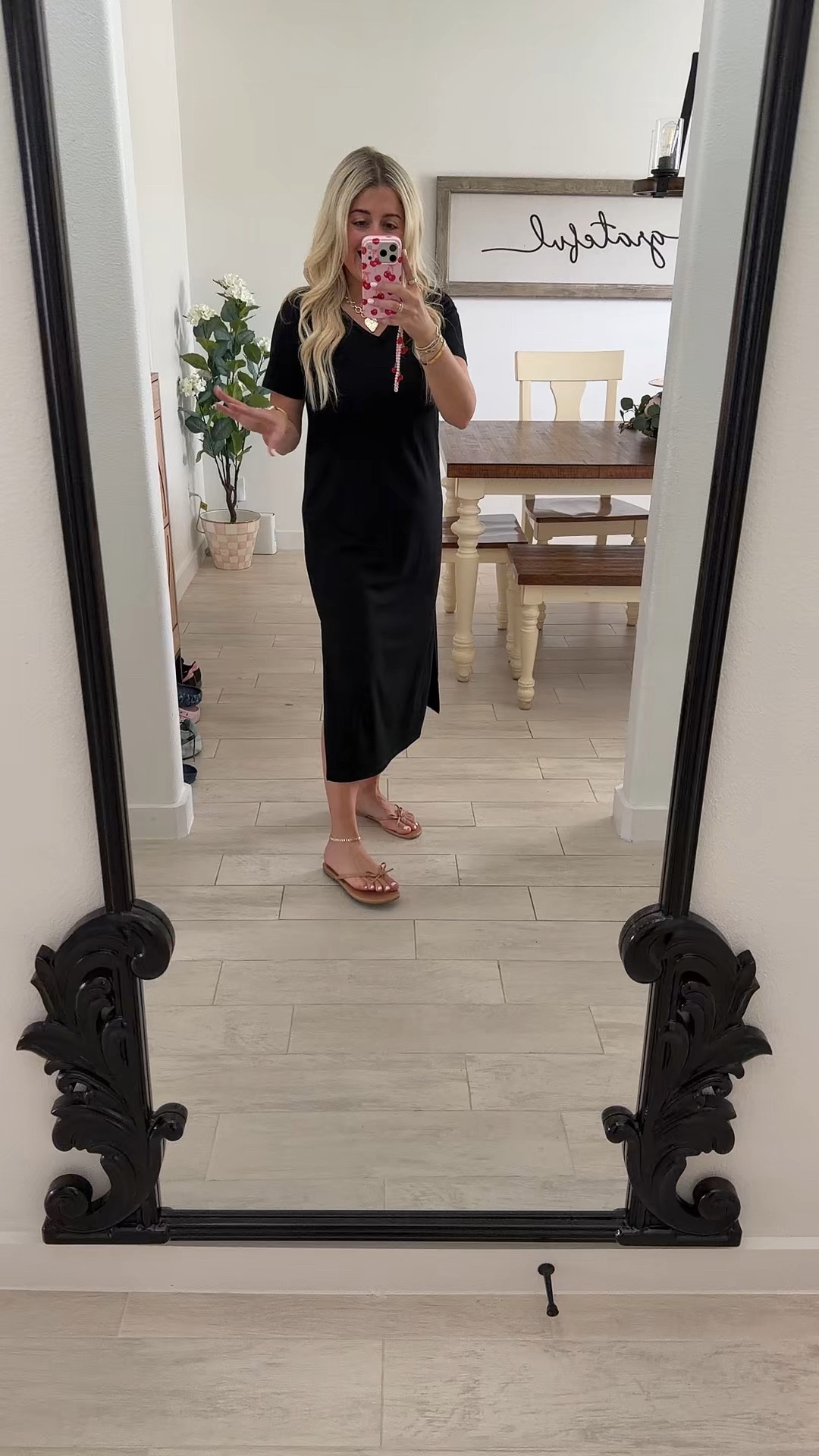 Cute comfy Tshirt dress
Small
Bow sandals tts

#LTKSaleAlert #LTKootd