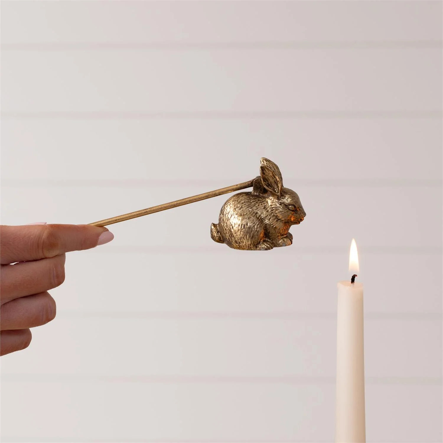 Gold Rabbit Candle Snuffer | River Chic Designs