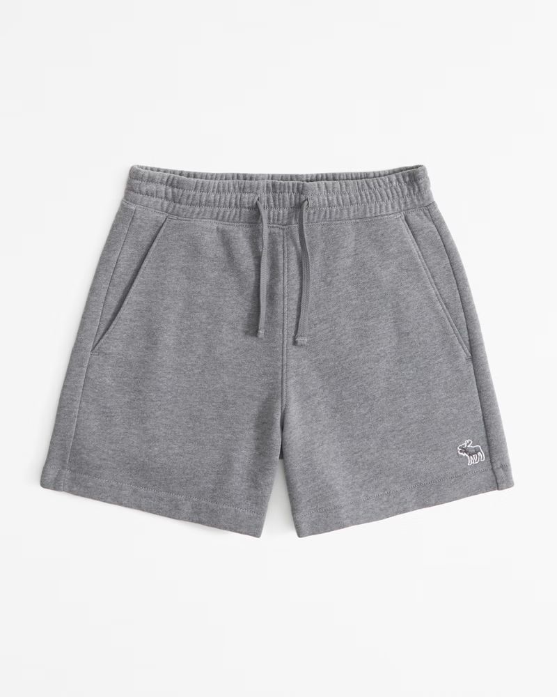 boys essential fleece icon shorts | boys matching sets | Abercrombie.com | Abercrombie & Fitch (US)
