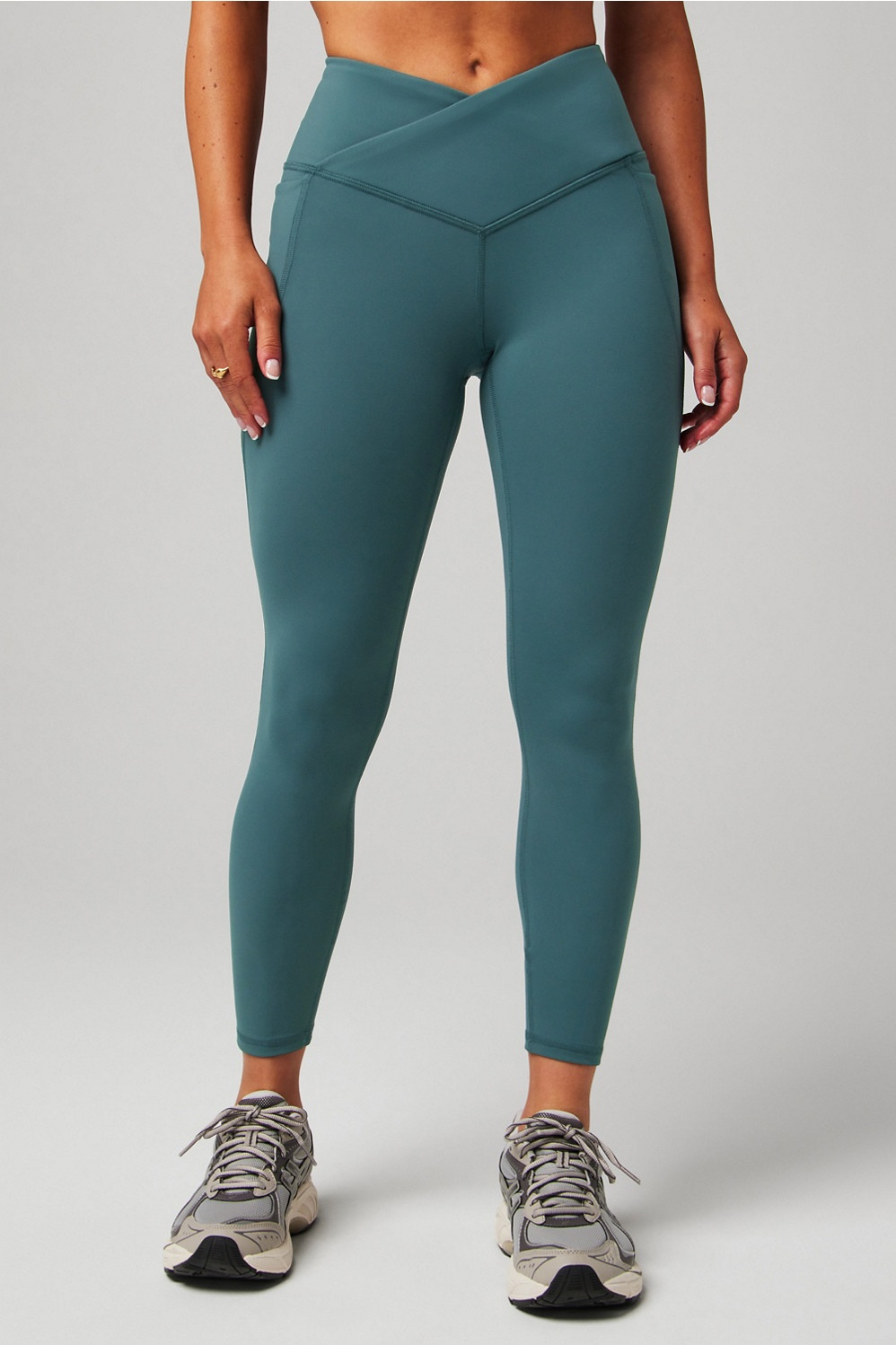 Oasis PureLuxe HW Crossover 7/8 Legging | Fabletics - North America