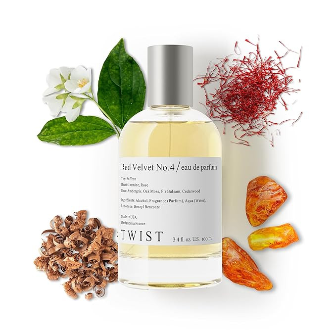 Twist - Red Velvet No. 4 - Eau De Parfum Inspired by MFK Baccarat Rouge 540, Long-Lasting Perfume... | Amazon (US)