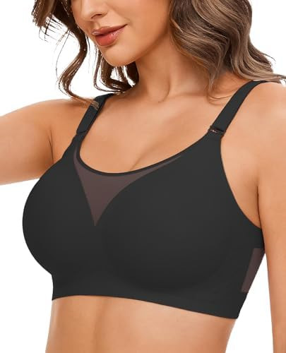 Avidlove Wireless Bras for Women Seamless Push Up Full Coverage Bra Mesh Comfy Bralette Tshirt Ev... | Amazon (US)