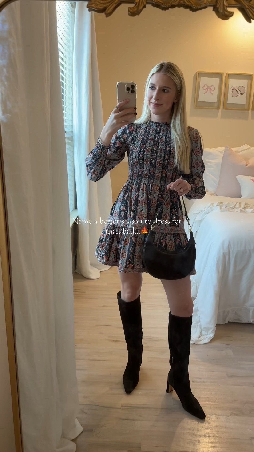 Fall outfit // fall boots // hill house dress // fall dress

#LTKSeasonal #LTKFindsUnder100