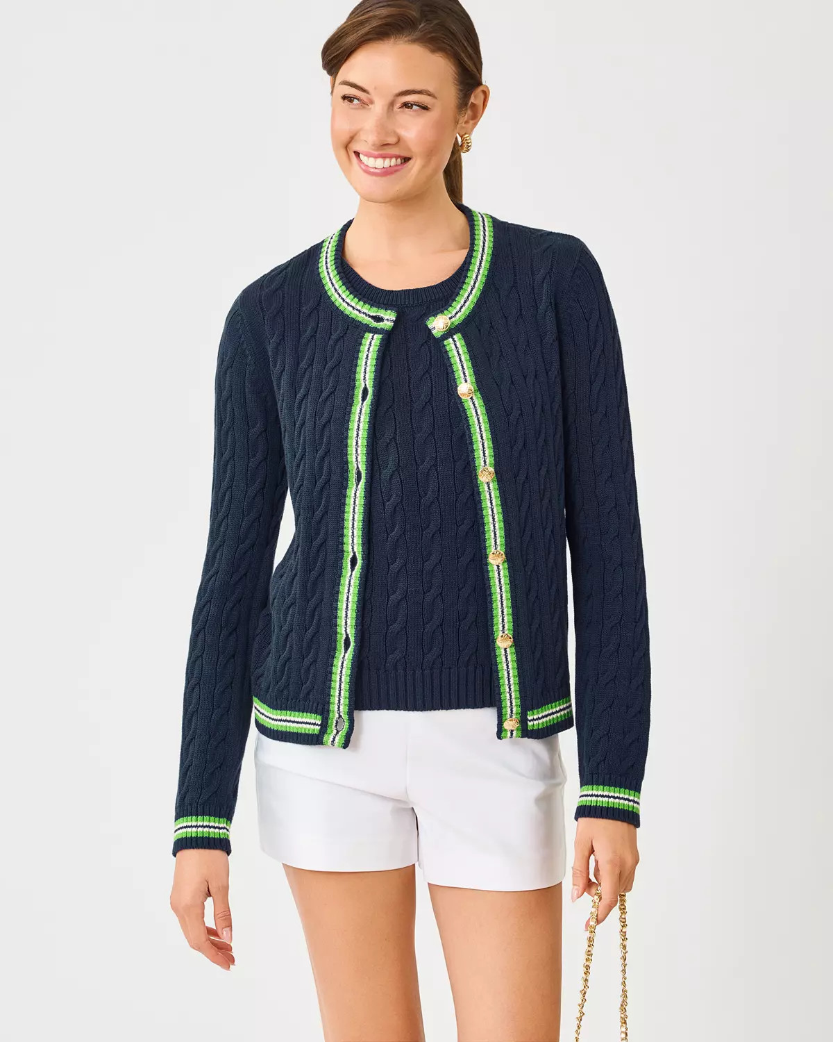 Brockton Crew Neck Cardigan | Lilly Pulitzer