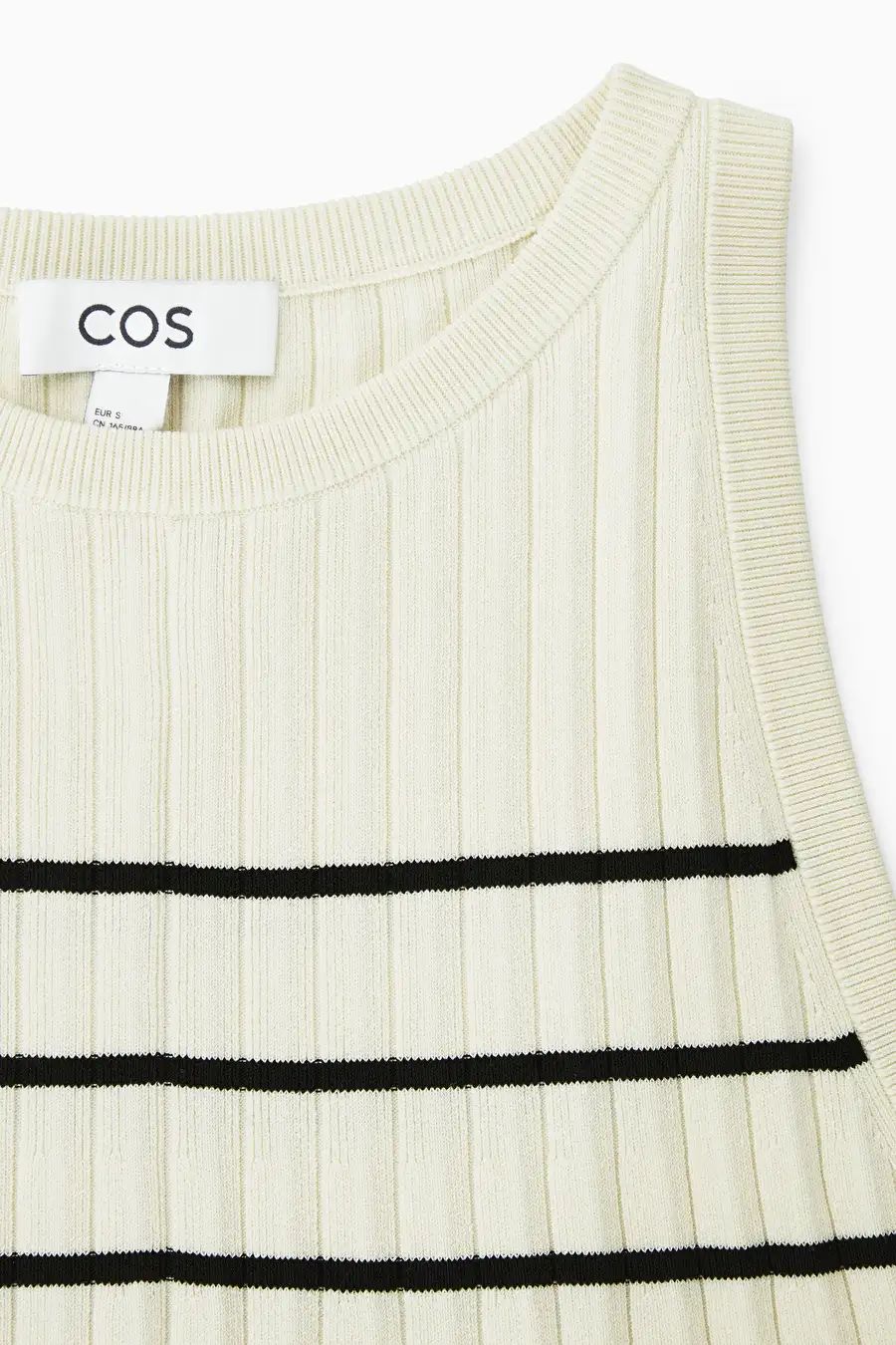 PLEATED A-LINE MINI DRESS - WHITE / STRIPED - Dresses - COS | COS (US)