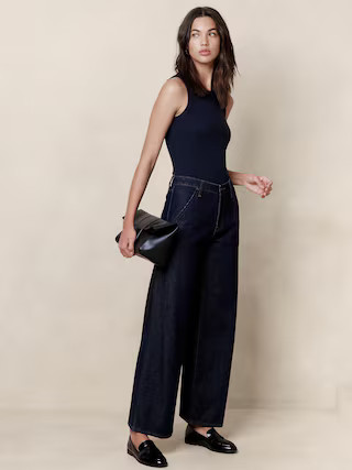 Ribbed Racer Tank | Banana Republic Factory