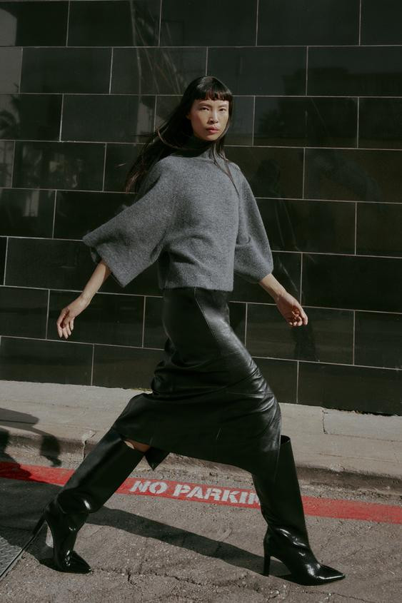 WIDE SLEEVE KNIT JUMPER | Zara US