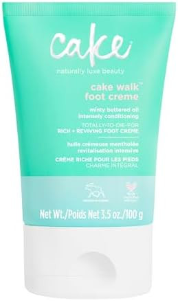 Cake Beauty Walk Triplemint Foot Crème, 3.5 Fluid Ounce | Amazon (US)