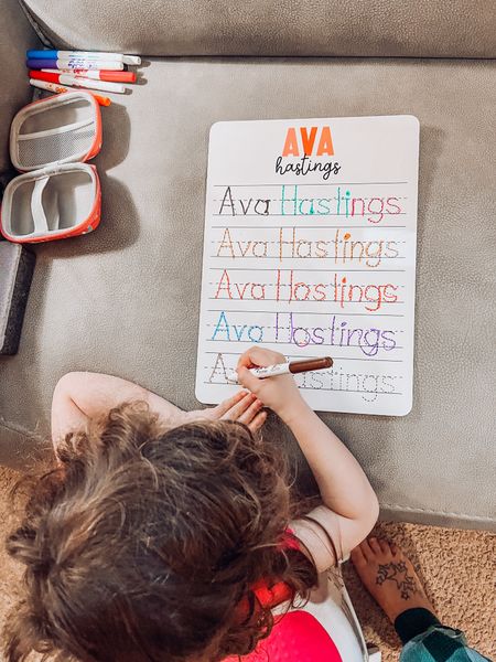 My daughter has LOVED practicing her name writing. As a teacher, I highly suggest this as a gift to your child starting at 3+

#LTKHoliday #LTKkids