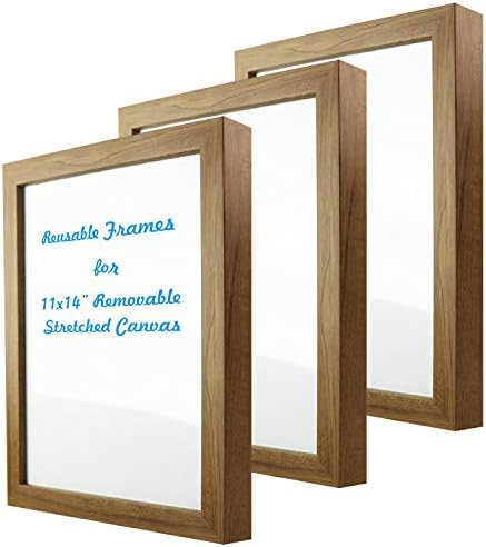 Natural art Painting Canvas 11x14 Removable Stretched Canvas for Watercolor with Reusable Frames Pac | Amazon (US)