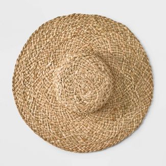 Women's Hand Weaved Straw Boater Hat - Universal Thread™ Natural | Target