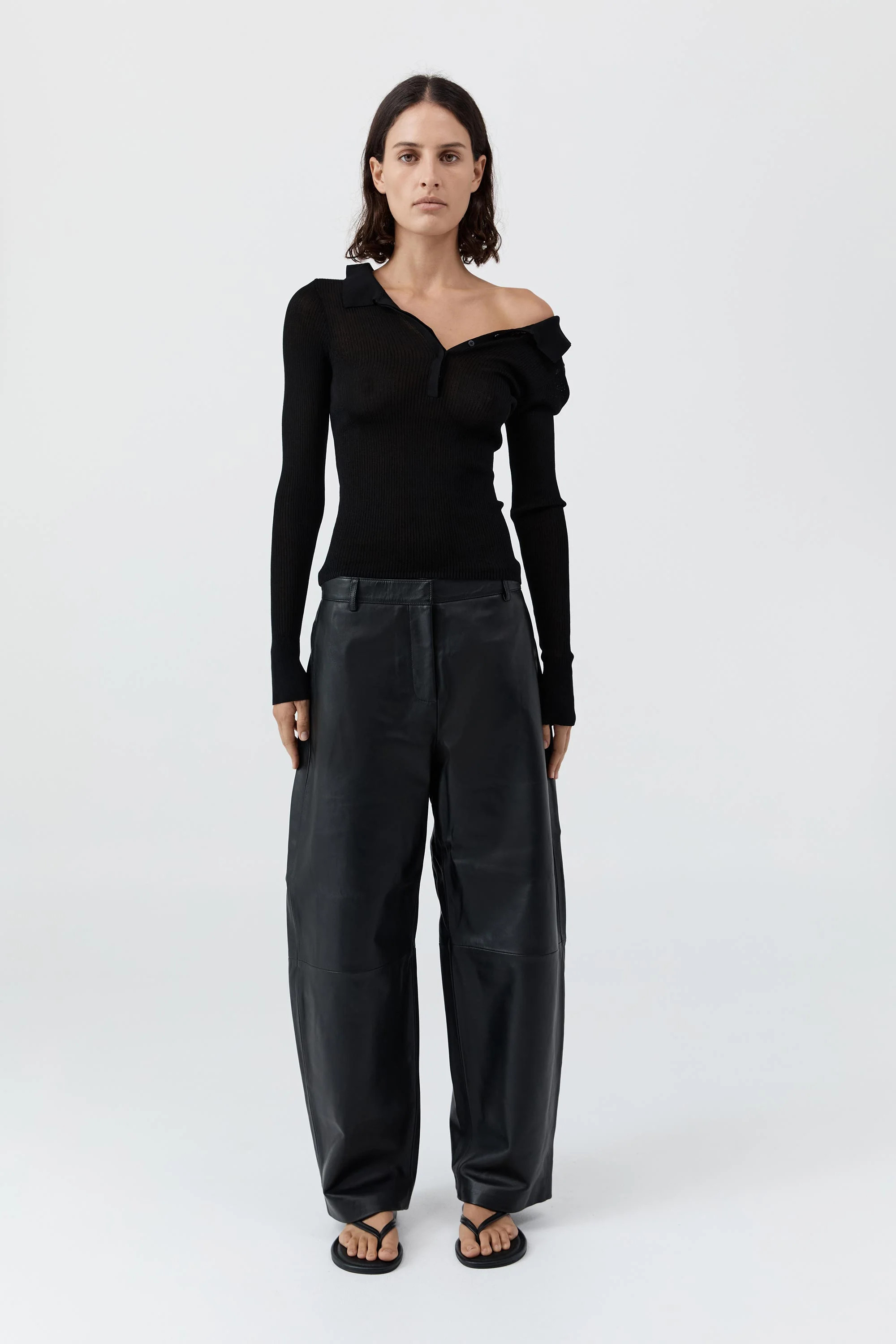 Leather Balloon Pants - Black | St. Agni (US, UK, EU)