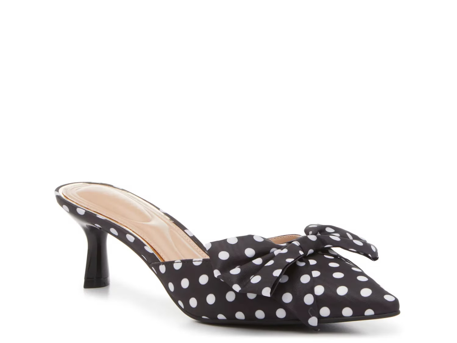 Kelly & Katie Jadot Mule | Women's | Black/White Polka Dot Print | Size 7.5 | Pumps | DSW