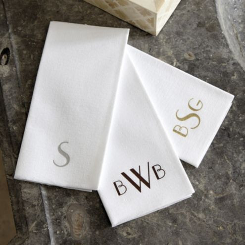 Monogrammed Paper Guest Towels - Set of 50 | Ballard Designs, Inc.