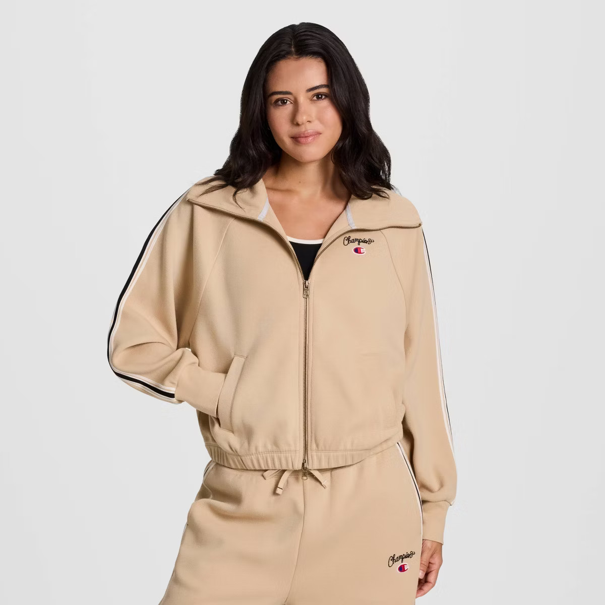 Champion Women's Game Day Full Zip Mock Neck Top | Target