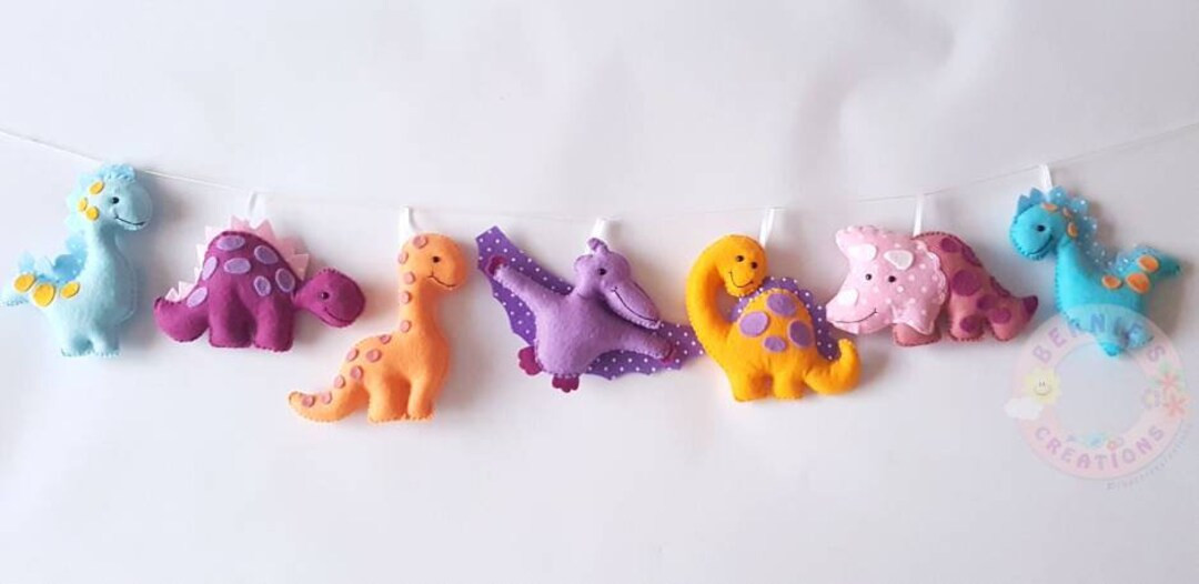 Dinosaur felt garland, felt dinosaurs, felt garland, felt banner, felt dinosaurs banner, dinosaur... | Etsy (CAD)