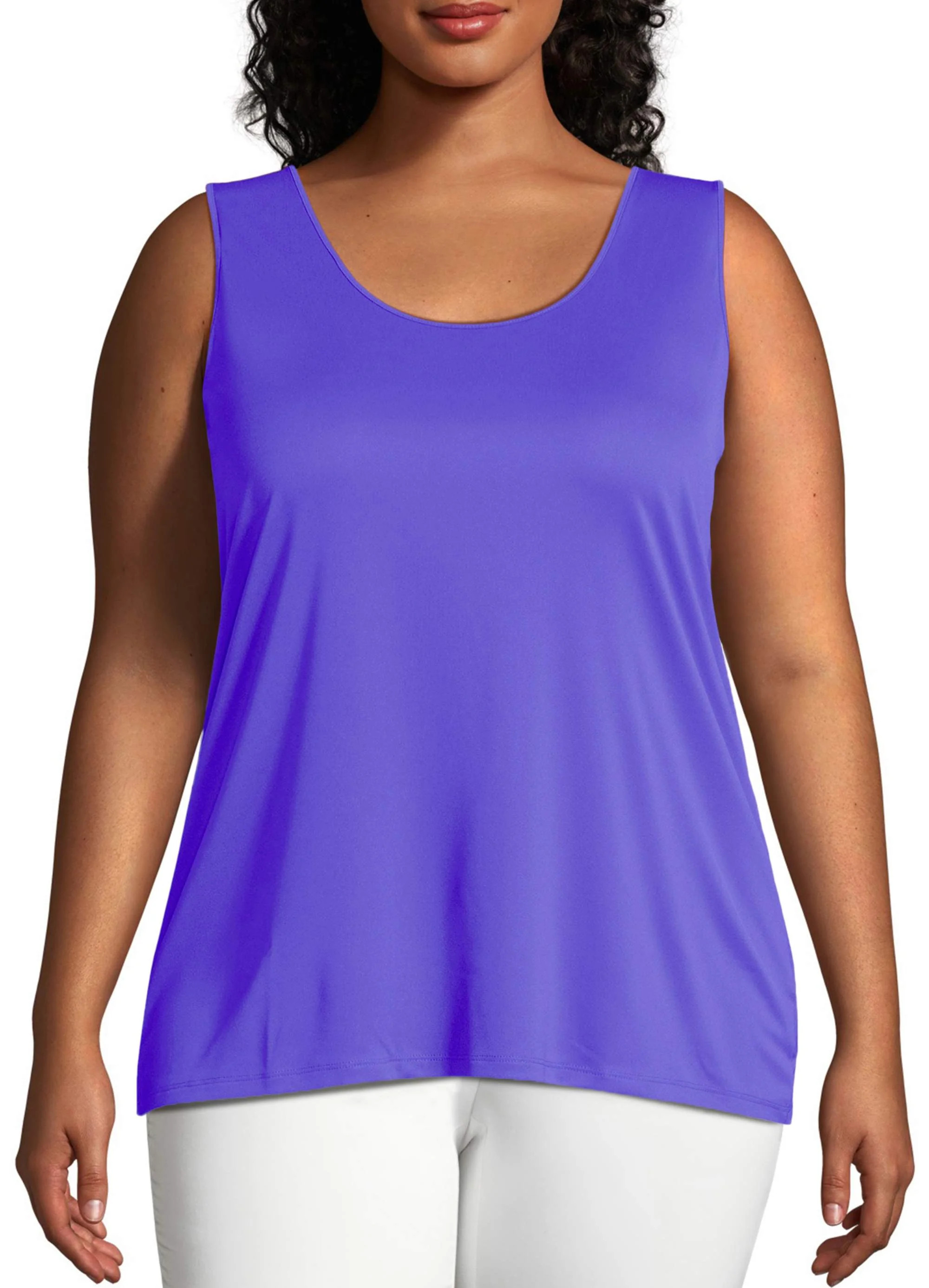 Just My Size Women's Plus Size Cool DRI Performance Scoop Neck Tank - Walmart.com | Walmart (US)