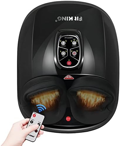 FIT KING Foot Massager Machine with Remote Deep Kneading and Shiatsu Foot Massage with Heat for P... | Amazon (US)