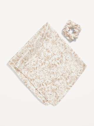 Satin Bandana-Scarf Hair Scrunchie for Women | Old Navy (US)