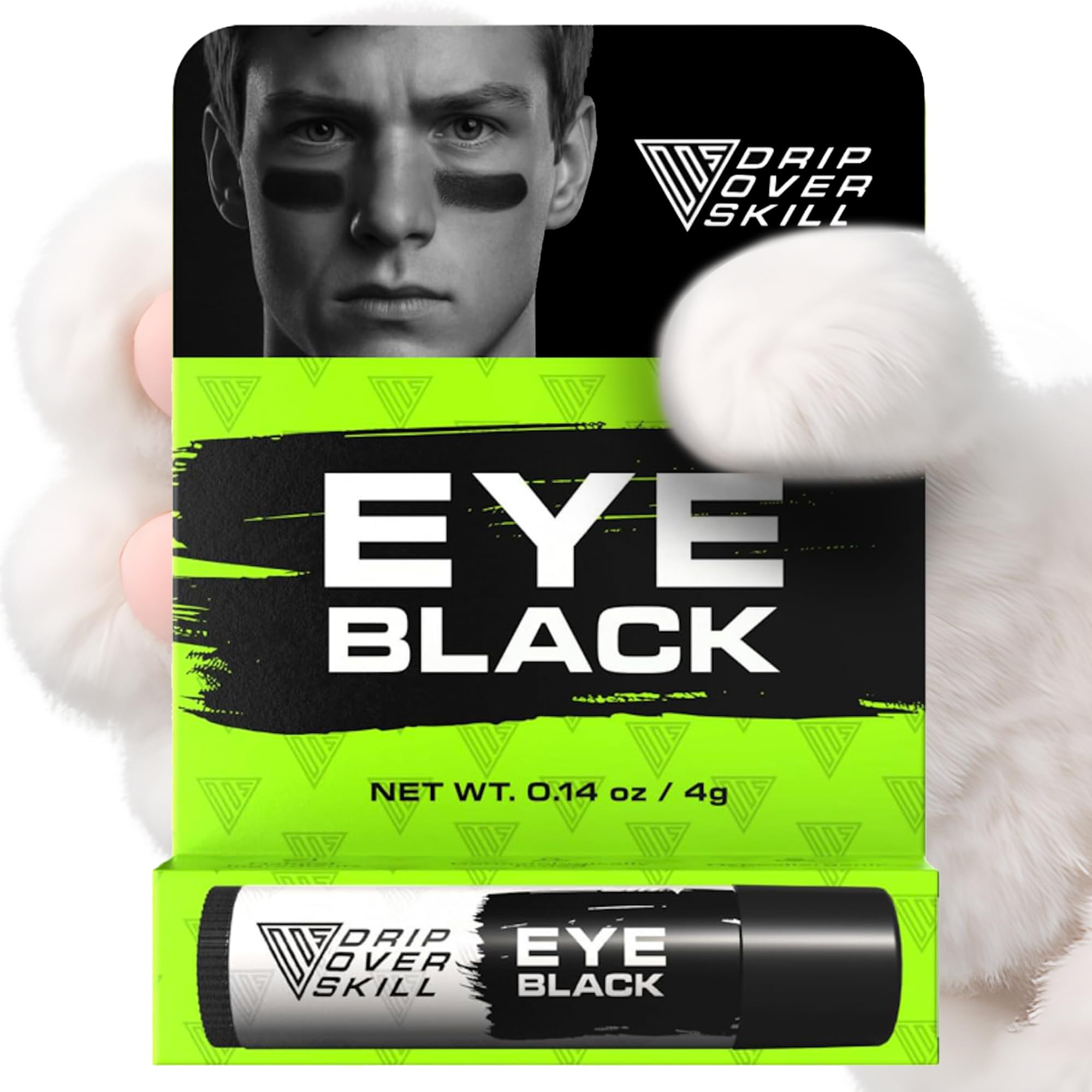 Eye Black by DRIP Over Skill, Made with Natural Ingredients, Skin-Safe Sports Face Paint Stick, R... | Amazon (US)