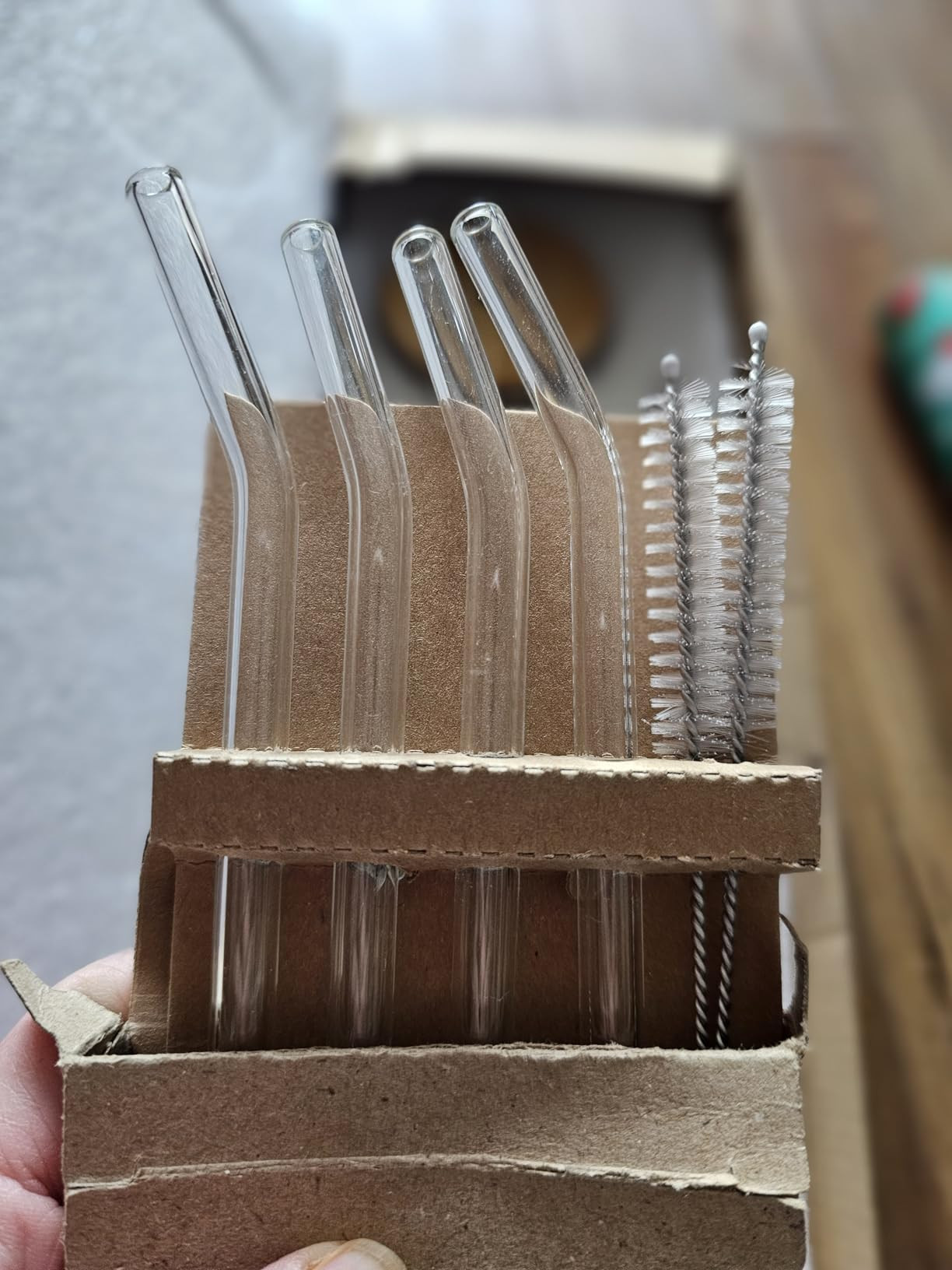 INSETLAN Creative Glass Cups With Lids And Straws-18oz Wave Shape Drinking Glasses of 4 Set, Beer... | Amazon (US)