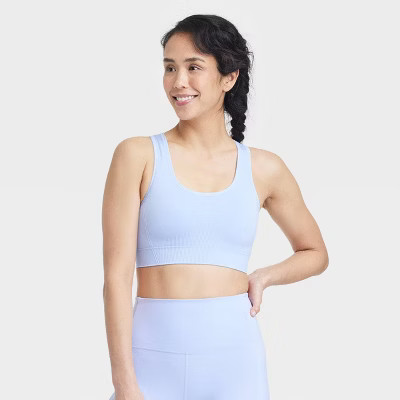 Women's Seamless Medium Support Racerback Sports Bra - All In Motion™ | Target