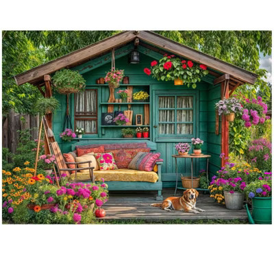 Etokfoks 1000 Piece Flower House Jigsaw Puzzle for Adults Family Game Night Home Decor 27.56 x 19.69 in Gift for Holidays | Target