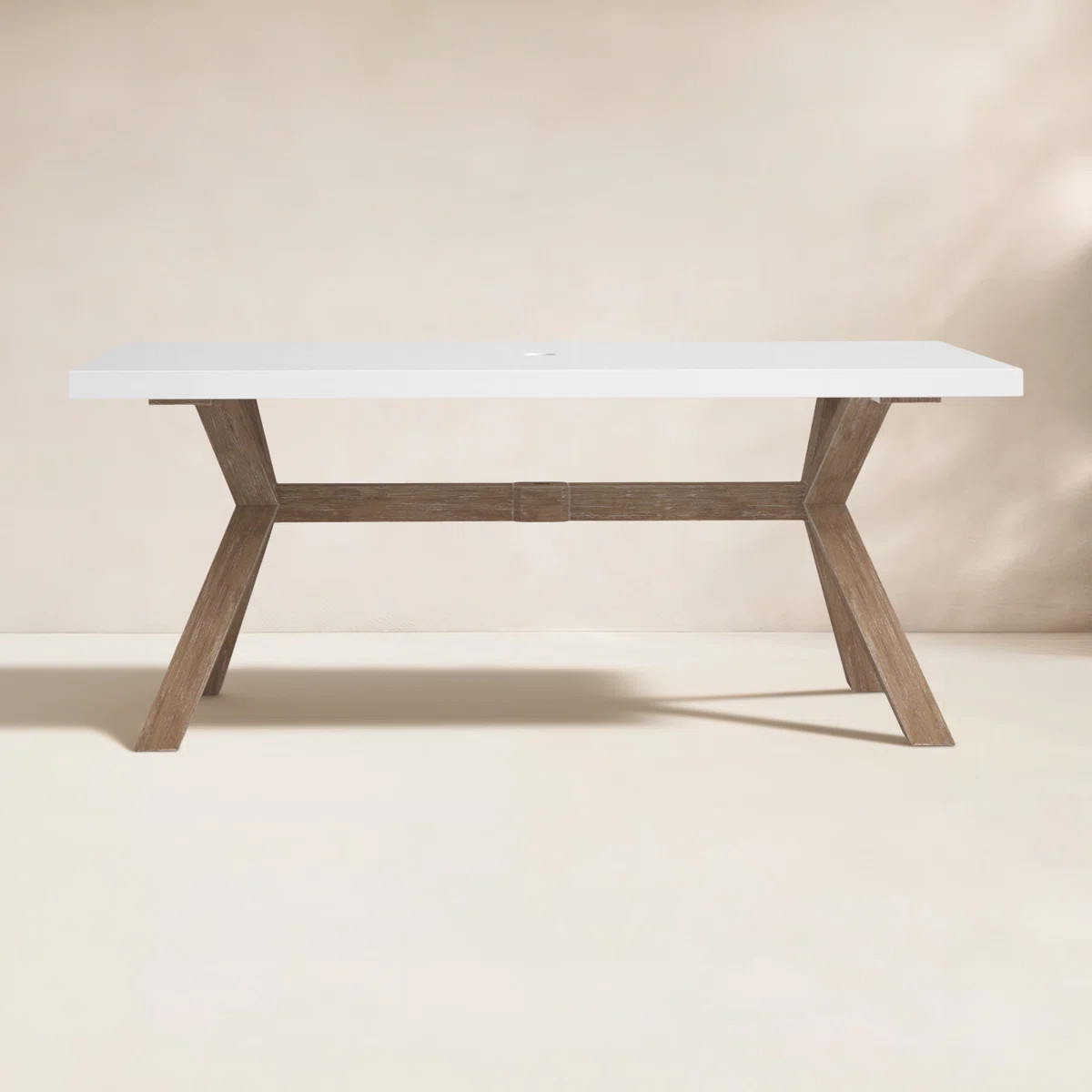 Birch Lane™ Fleur 74'' Outdoor Dining Table & Reviews | Wayfair | Wayfair North America