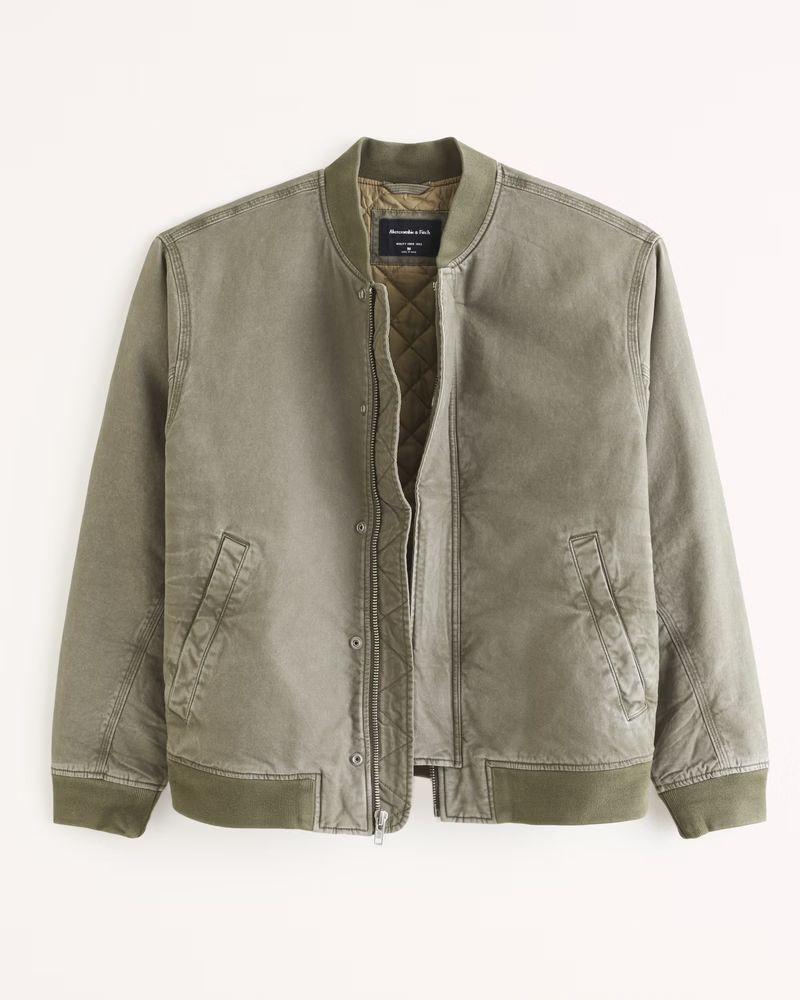 Workwear Bomber Jacket | Abercrombie & Fitch (US)