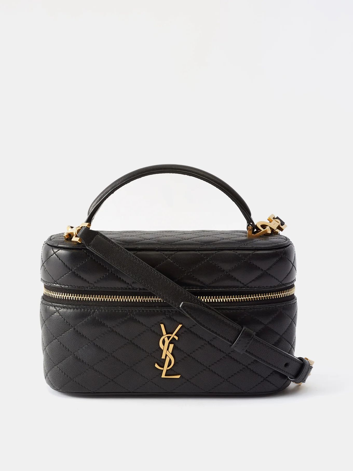 Gaby mini quilted-leather vanity cross-body bag | Saint Laurent | Matches (UK)