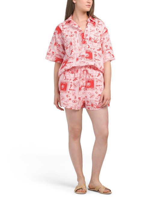 Cotton Tequila Sun Short Set | TJ Maxx