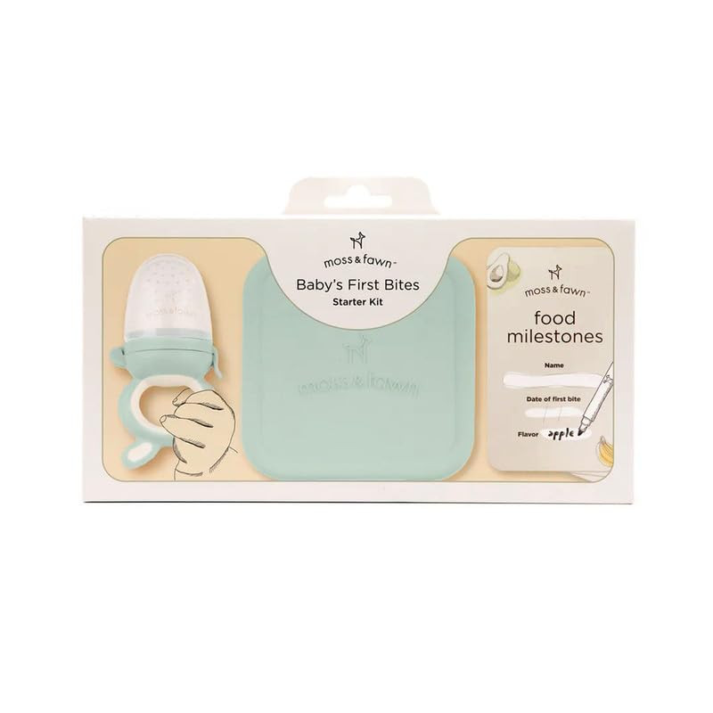 Baby’s First Bites Starter Kit – Ice Cube Tray, Forage Feeder, Freezer Mold & Pacifier Feeder... | Amazon (US)