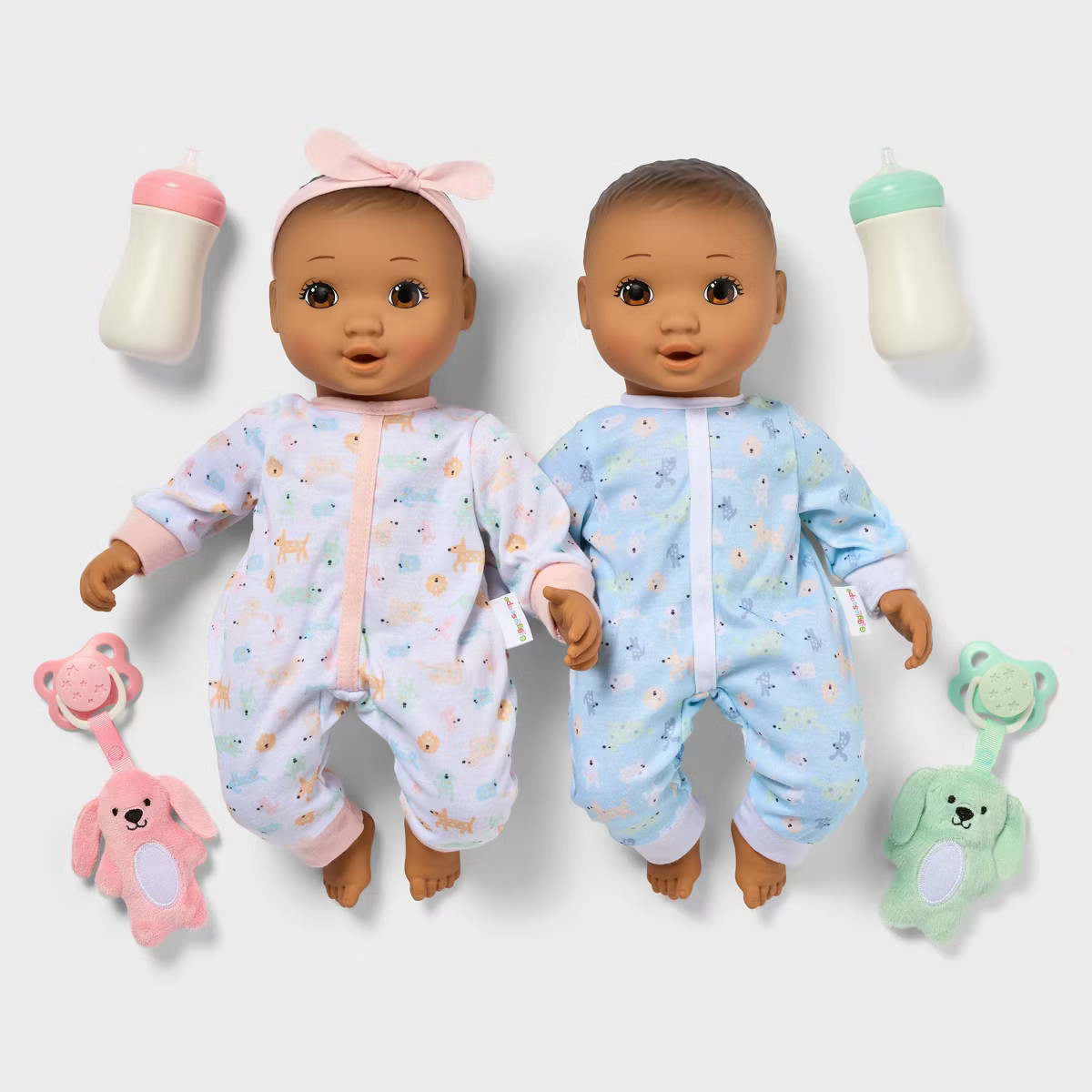 14" Boy Girl Twin Baby Dolls - Gigglescape™ | Target