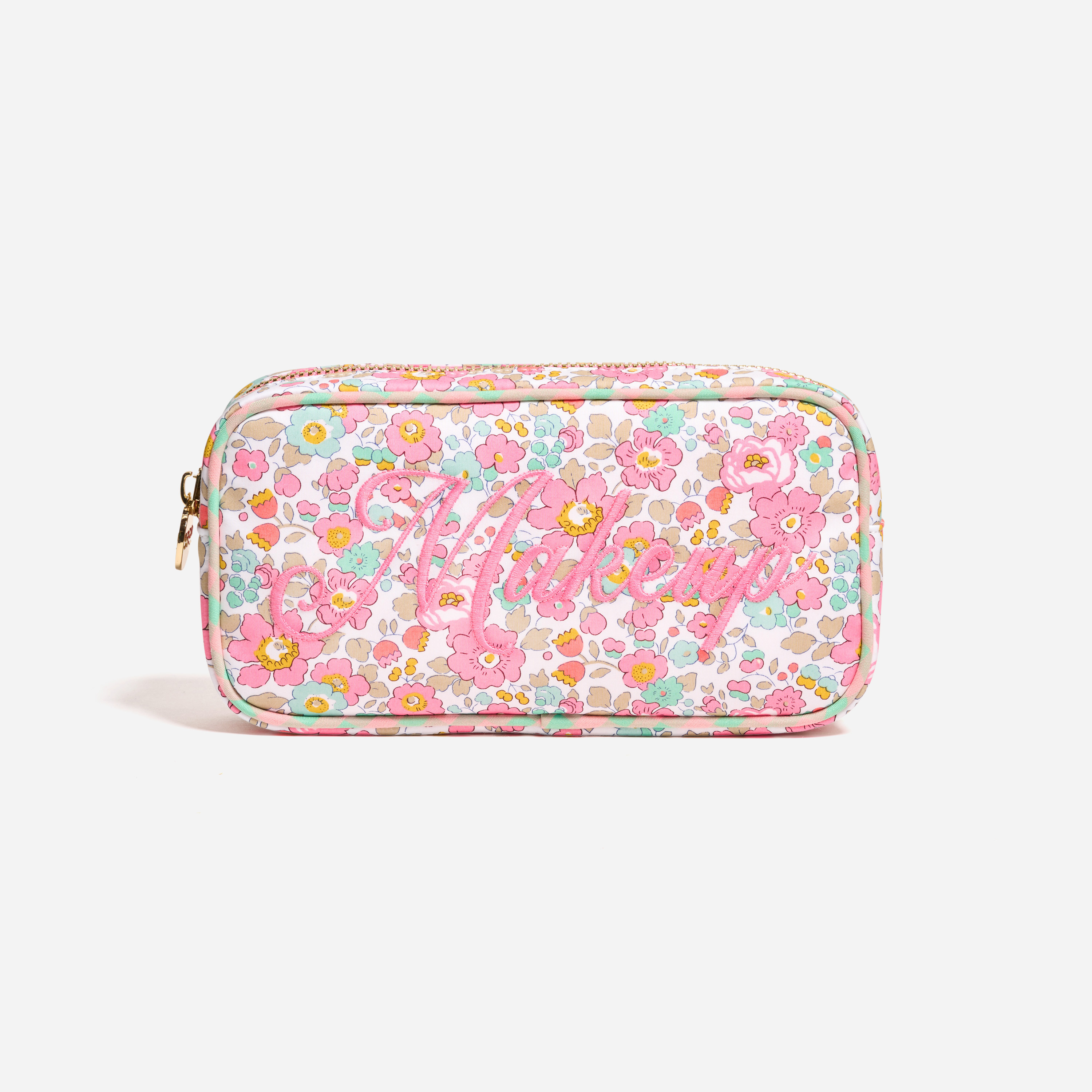 Makeup Embroidered Small Pouch Made with Liberty Fabric | Stoney Clover Lane | Stoney Clover Lane