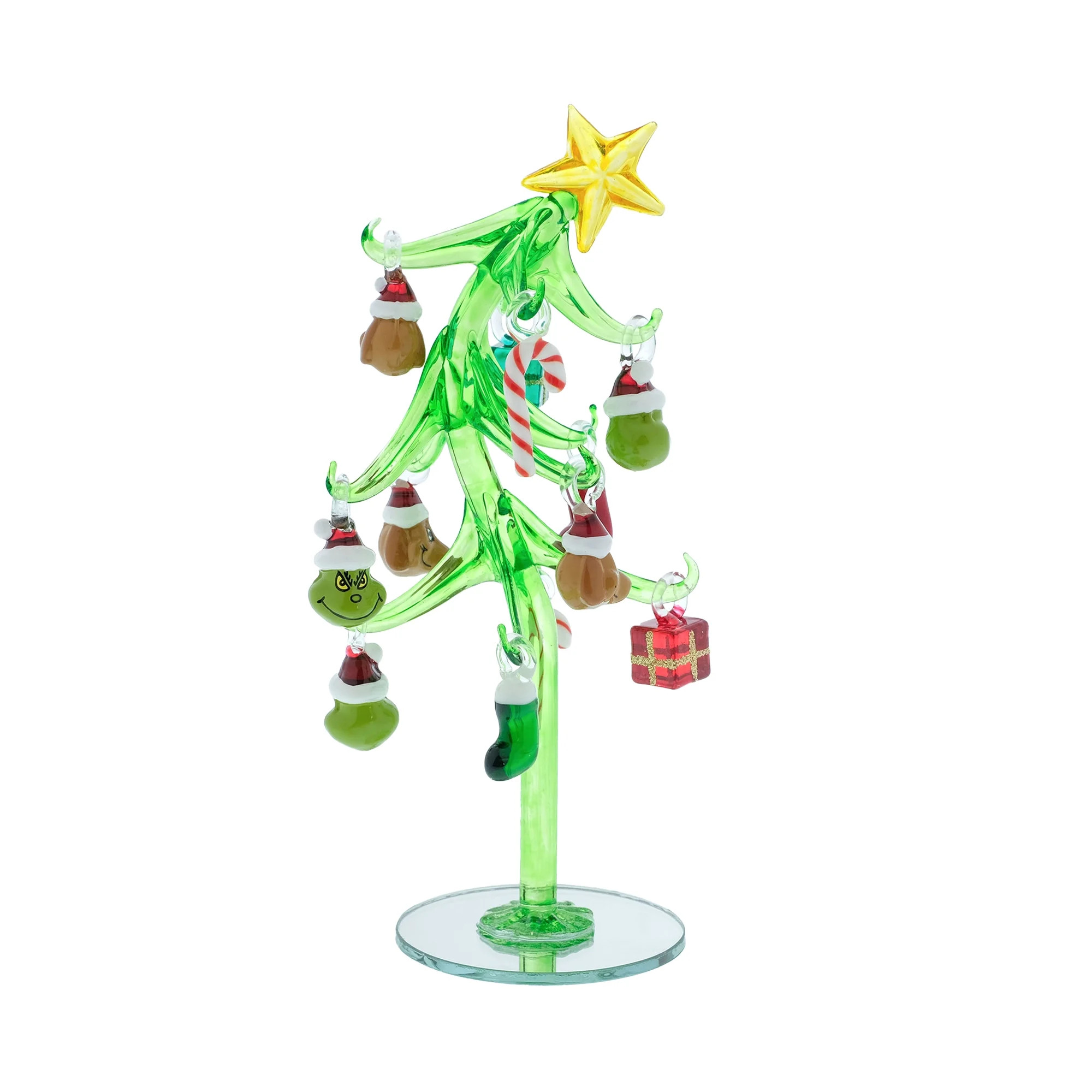 Dr. Seuss's How the Grinch Stole Christmas Glass Table Top Tree, 13 Pieces, Green, By Ruz - Walma... | Walmart (US)