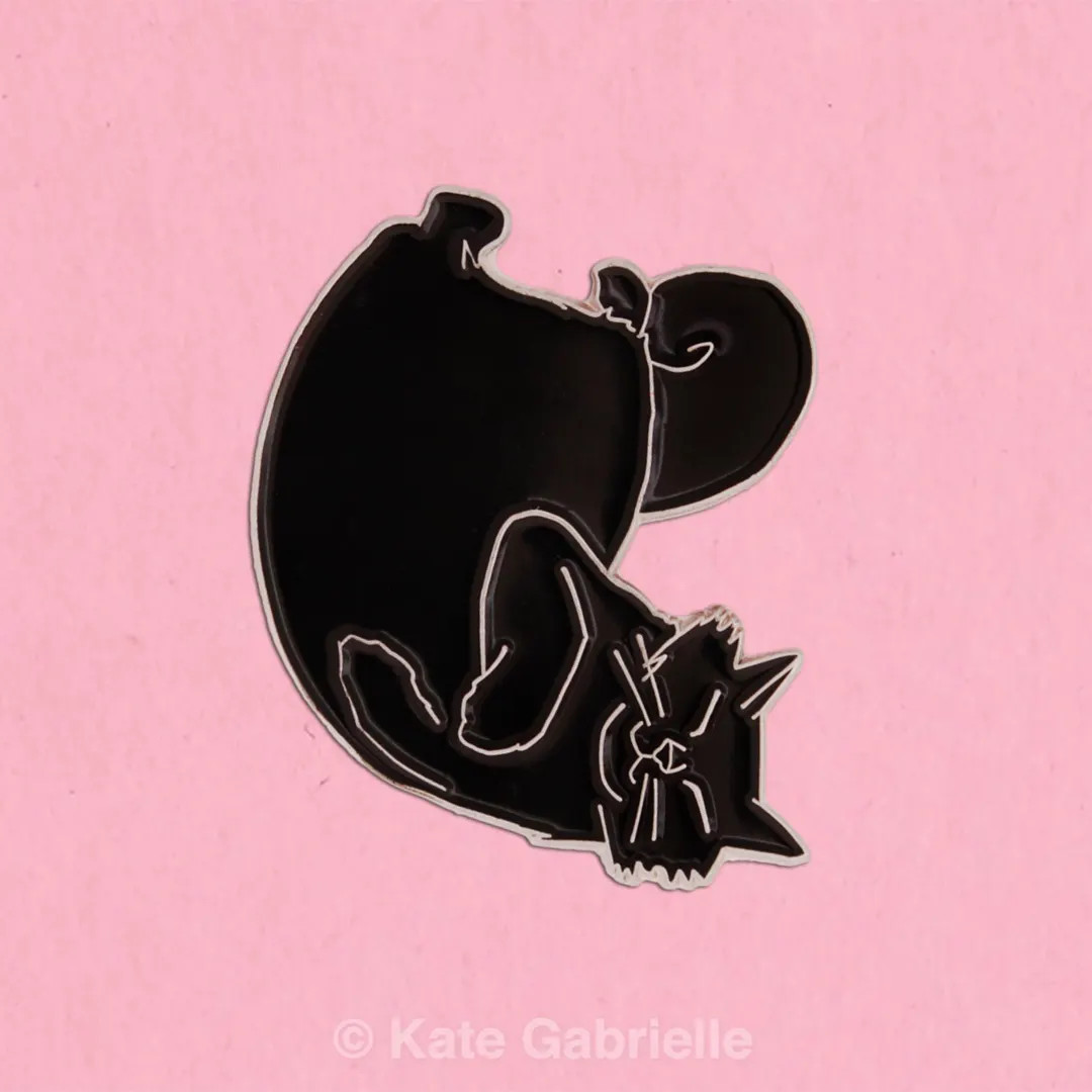 Black Maine Coon Cat Enamel Lapel Pin - Etsy | Etsy (US)
