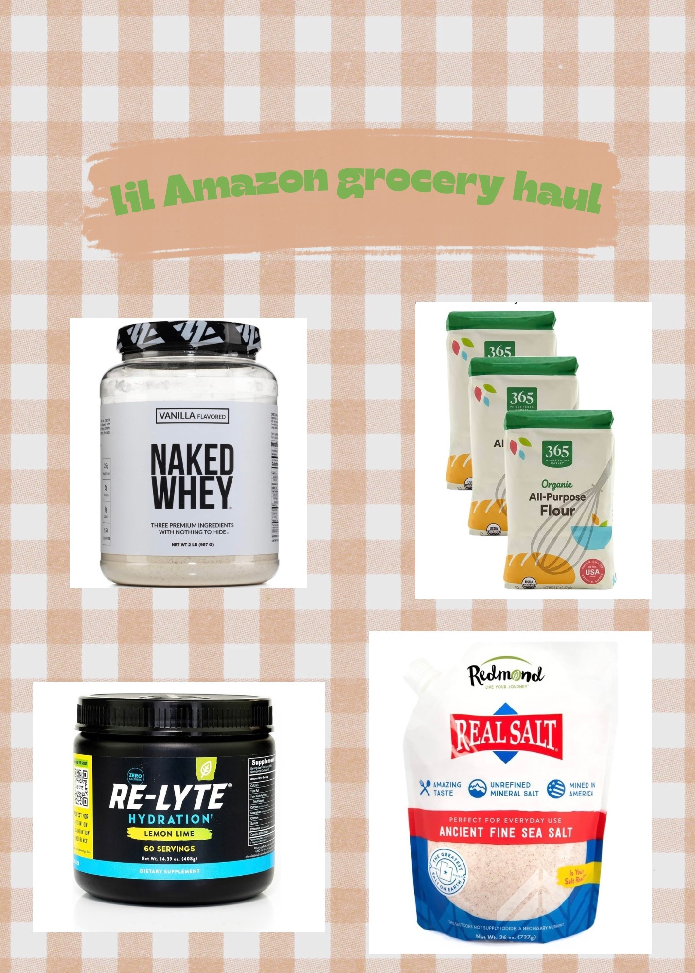 Some of my pantry must haves. 

I’m a tried & true LMNT girl but these electrolytes are just as clean and cheaper!

The best protein powder with only 3 ingredients

Great quality flour & a great price for my sourdough making

The only salt we use in our house. & we use a lot 🥹

#LTKHome #LTKFindsUnder50 #LTKFamily