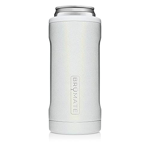 BrüMate Hopsulator Slim Double-walled Stainless Steel Insulated Can Cooler for 12 Oz Slim Cans (Glit | Amazon (US)