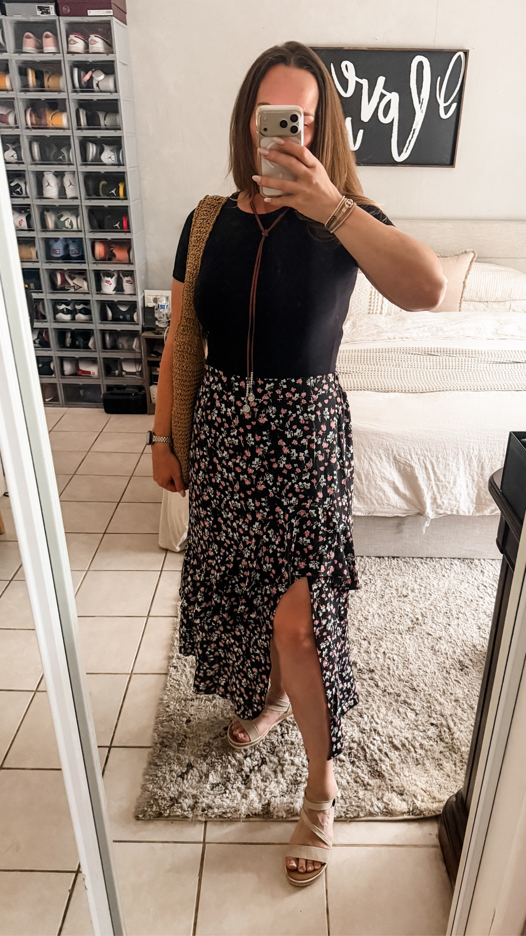 Spring outfit loading… 🌸 this skirt is that piece you’ll keep reaching for. It’s lightweight, super flattering with the flowy fit, and comfortable enough for all-day wear (mom life approved 🙌). I paired it with a simple black bodysuit to keep it easy and versatile, plus neutral wedges to dress it up just a bit.

Perfect for spring outings, brunch, date nights, or even everyday wear when you want to feel a little put together without trying too hard 💕

#springoutfit #midsizestyle #momstyle #everydayoutfit #springfashion #ltkstyle #casualchic #flatteringfits

#LTKmomlife #LTKootd #LTKMidsize