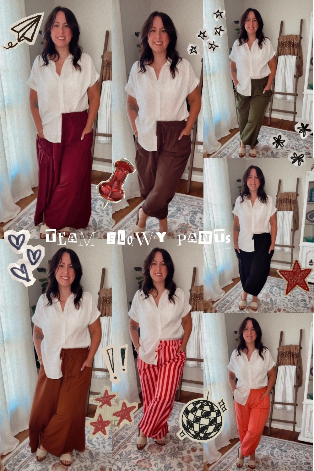 Glowy pants for life… trending or not! 5’4 170lbs size Large  🙃 #amazon #amazonfashion #flowypants