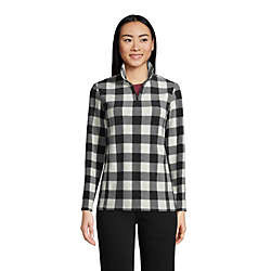Women's Fleece Quarter Zip Pullover Print | Lands' End (US)