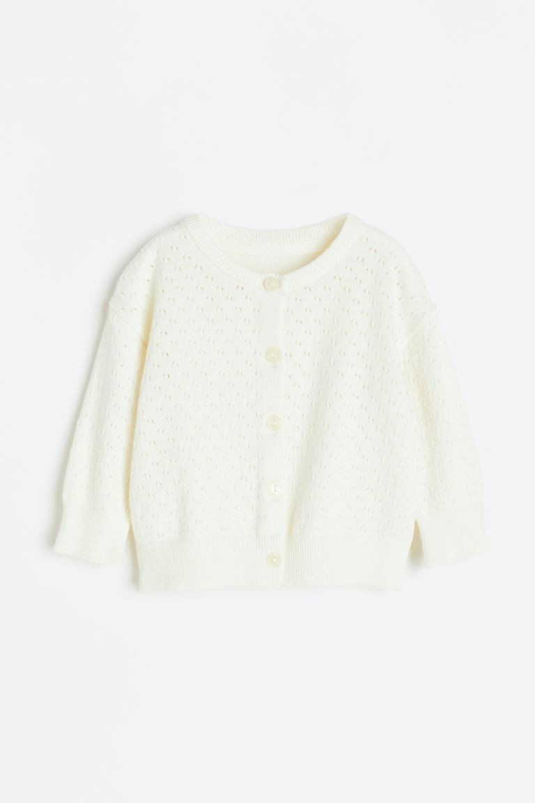Pointelle-knit Cardigan | H&M (US + CA)