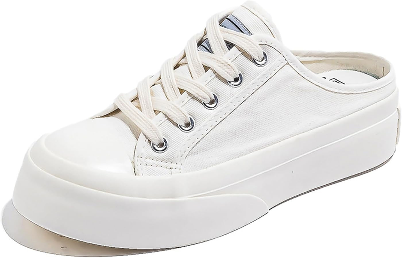 Canvas Mules for Women Backless Sneakers Slip on Comfortable Casual Shoes | Amazon (US)