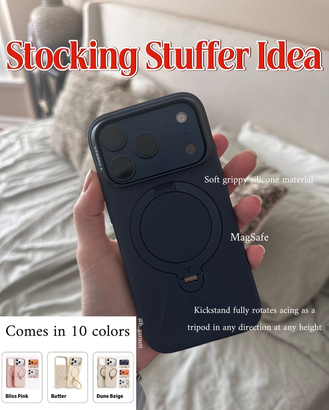 Stocking stuffer idea for anyone on your list 

Phone case | tripod | MagSafe | stocking stuffer | gifts for her | gifts for him 

#LTKHoliday #LTKGiftGuide #LTKTravel