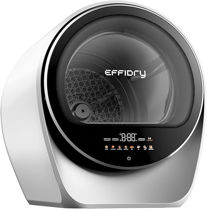 S3 Compact Clothes Dryer,1 cu.ft Capacity,110V 1050W Portable Dryer Machine with Stainless Steel ... | Amazon (US)