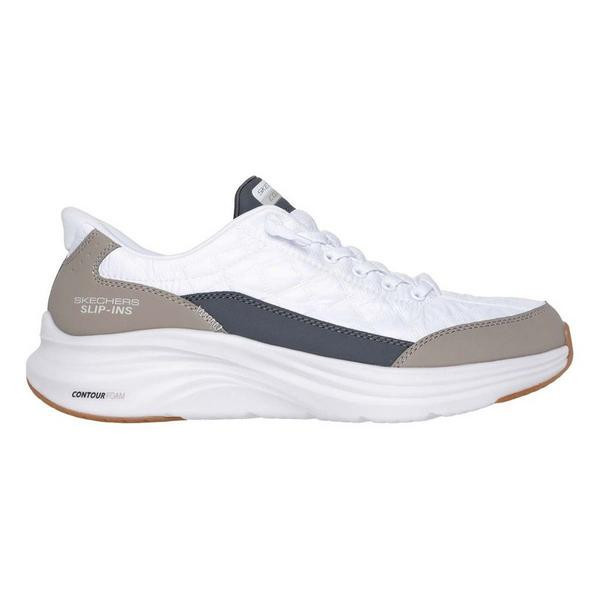 Men's Skechers Contour Foam Cozy Fit Sneakers 11.5 Regular White/Taupe | Scheels Sports