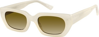 Zenni Women's Round Sunglasses Cream Plastic Full Rim Frame | Zenni Optical (US & CA)