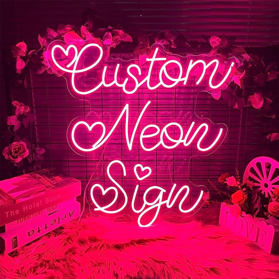 Custom Neon Sign for Wall Decor Personalized LED Neon Signs Bedroom Decorations Preppy Room Decor... | Amazon (US)