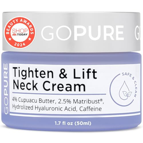 goPure Tighten and Lift Neck Cream- Clinically Tested | Amazon (US)